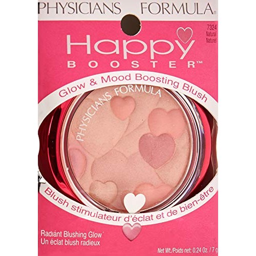 Physicians Formula Happy Booster Glow and Mood Boosting Blush, Natural, 0.24 oz.