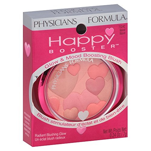 Physicians Formula Happy Booster Glow and Mood Boosting Blush, Natural, 0.24 oz.