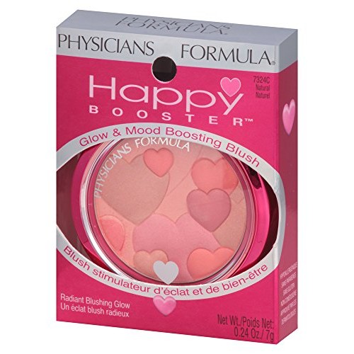 Physicians Formula Happy Booster Glow and Mood Boosting Blush, Natural, 0.24 oz.