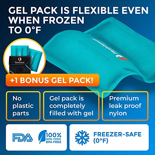 Knee Ice Pack Wrap - Cold Therapy with Adjustable Compression Support for Joi...