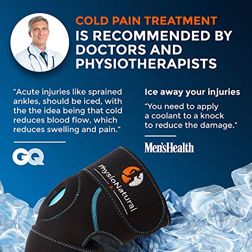 Knee Ice Pack Wrap - Cold Therapy with Adjustable Compression Support for Joi...