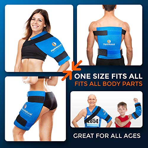 Large Flexible Gel Ice Pack & Wrap - Cold Therapy for Your Hips, Shoulders, E...