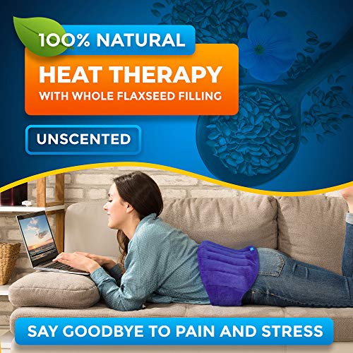 Microwavable Extra Large Heating Wrap for Lower Back Pain – Moist Heat Therap...