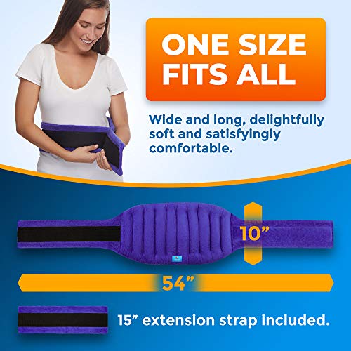 Microwavable Extra Large Heating Wrap for Lower Back Pain – Moist Heat Therap...