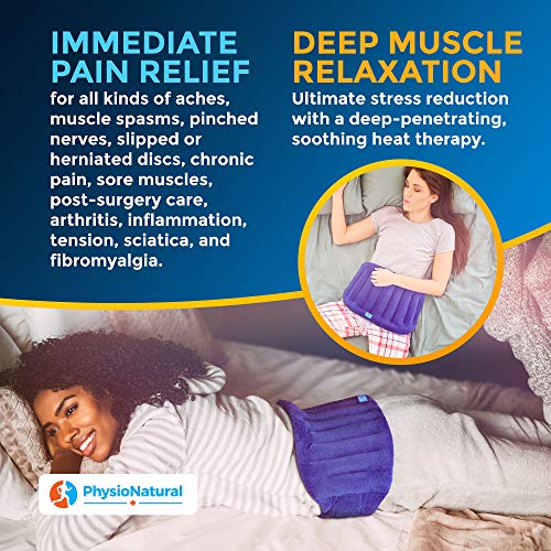 Microwavable Extra Large Heating Wrap for Lower Back Pain – Moist Heat Therap...