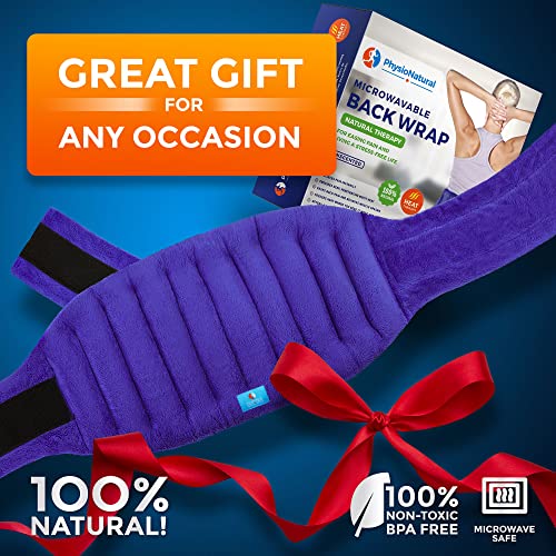 Microwavable Extra Large Heating Wrap for Lower Back Pain – Moist Heat Therap...