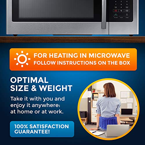 Microwavable Extra Large Heating Wrap for Lower Back Pain – Moist Heat Therap...
