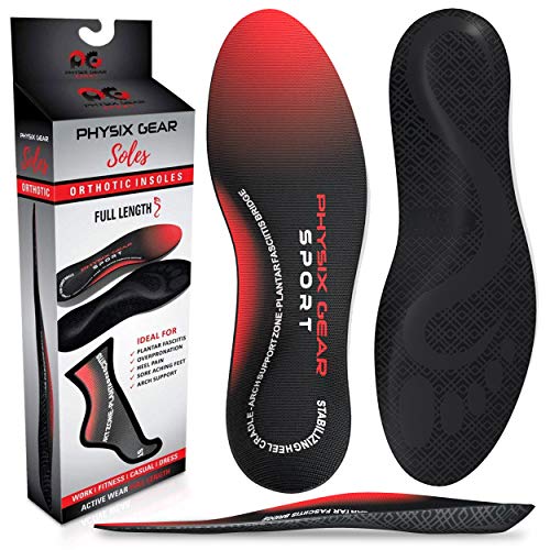 Arch Support Insoles Men & Women by Physix Gear Sport - Orthotic Inserts for ...