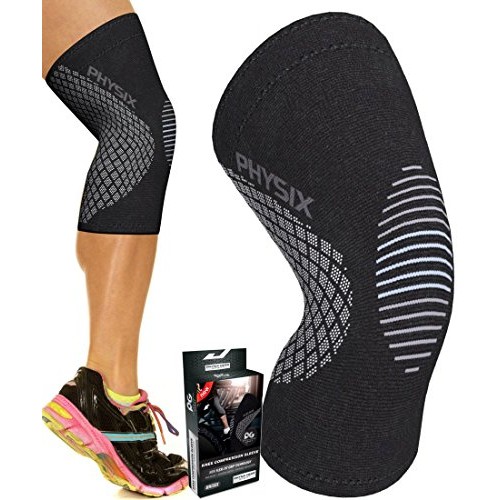 Physix Gear Knee Support Brace - Best No-Slip Knee Braces for Knee Pain Women...
