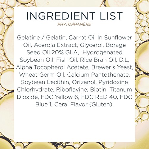 PHYTO Phytophanère 100% Natural Hair Loss Thinning Dietary Supplement, 4-Mont...