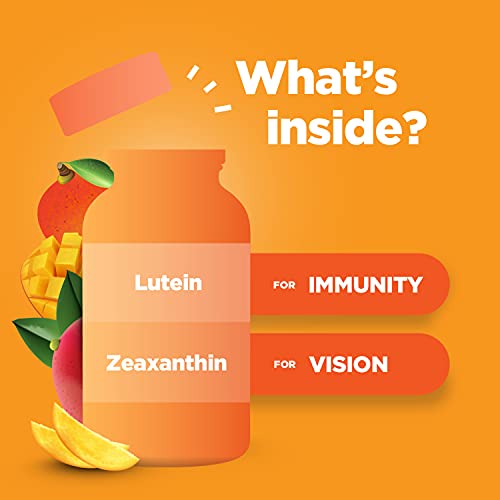 Lutein and Zeaxanthin Eye Vitamin Gummies - Delicious Zeaxanthin Plus Lutein ...
