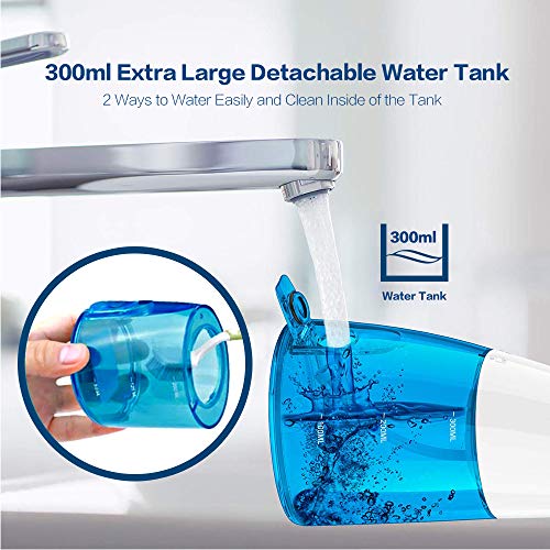 pibidi Water Flosser Professional Cordless Dental Oral Irrigator, Portable an...