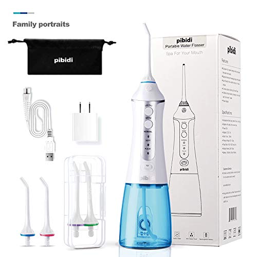 pibidi Water Flosser Professional Cordless Dental Oral Irrigator, Portable an...