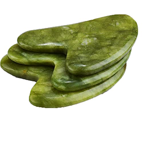 Real Natural Jade Guasha Tools:Gua Sha facial Tools, Beauty Skin Care Facial ...