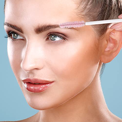 3 Pcs Eyebrow Scissors Small Beauty Scissors and Spoolie Brush, Mini Manicure...