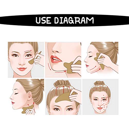 GuaSha,Jade Gua Sha Facial Tool Gua Sha Massage Tool Guasha Tool for Face and...