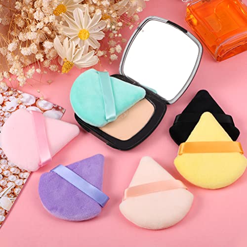 Pimoys 6 Pieces Powder Puff Soft Face Triangle Makeup Puff for Loose Powder B...