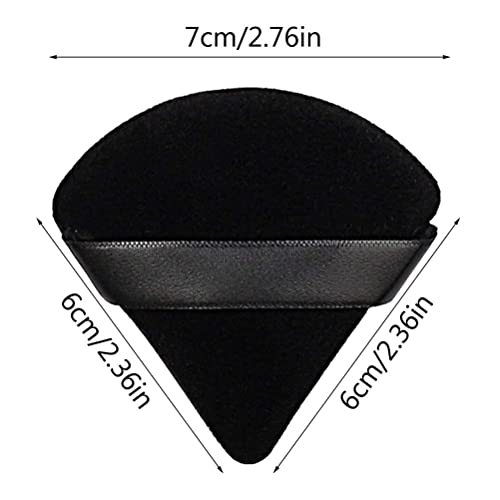 Pimoys 6 Pieces Pure Cotton Powder Puff Face Soft Triangle Makeup Puff Wedge ...