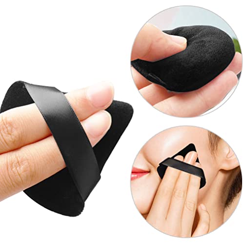 Pimoys 6 Pieces Pure Cotton Powder Puff Face Soft Triangle Makeup Puff Wedge ...