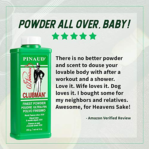 Pinaud Clubman Powder 9 oz (Pack of 3)