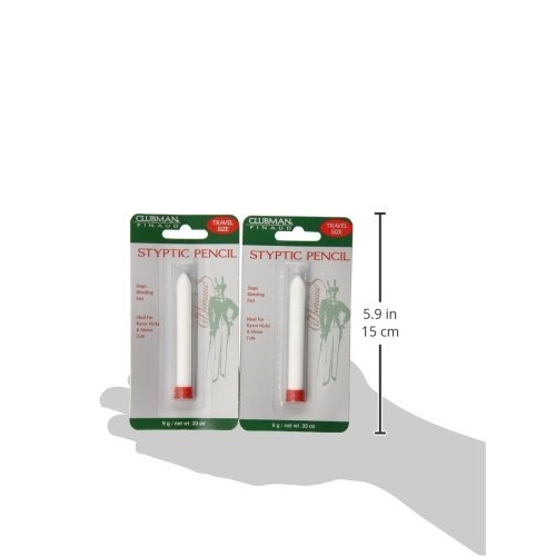 Pinaud Clubman Travel Size Styptic Pencil, 0.33 Ounce.