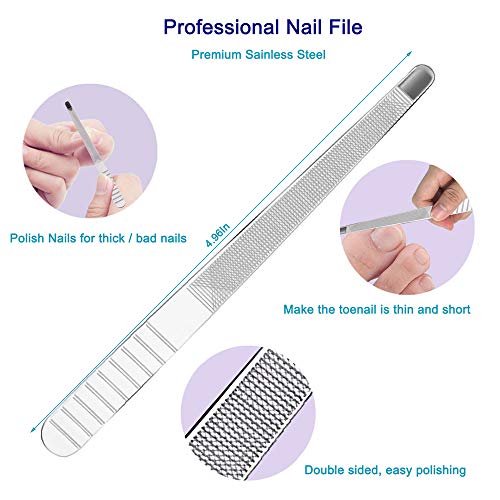 Pingispower Cuticle Trimmer with Cuticle Pusher 9PCS, Cuticle Remover Cuticle...