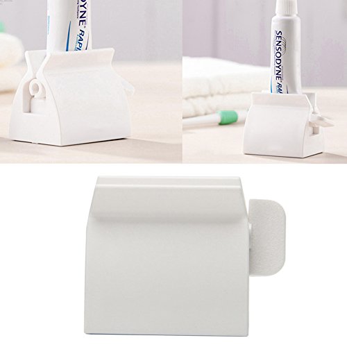 Pink-day Rolling Tube Toothpaste Squeezer Toothpaste Easy Dispenser Seat Hold...