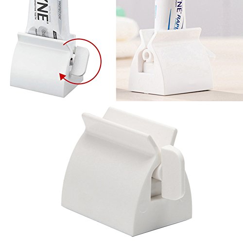 Pink-day Rolling Tube Toothpaste Squeezer Toothpaste Easy Dispenser Seat Hold...