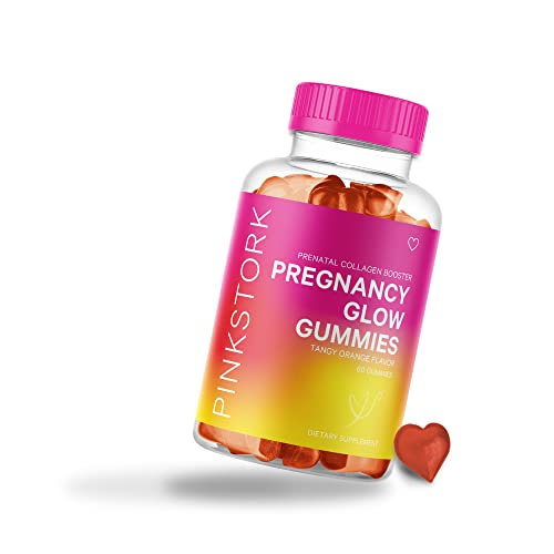 Pink Stork Pregnancy Glow Gummies: Pregnancy Acne Support, Prenatal Collagen ...