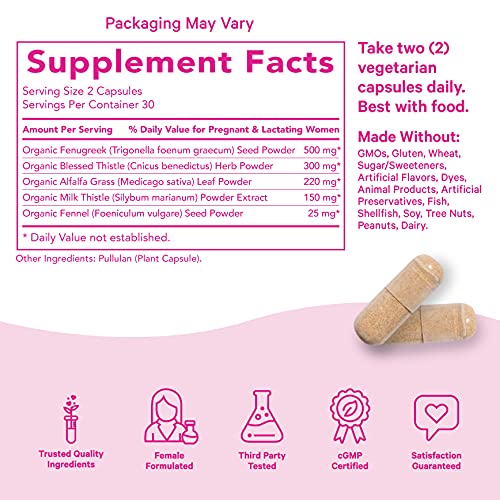 Pink Stork Total Lactation: Breastfeeding Support for Mom + Baby with Fenugre...