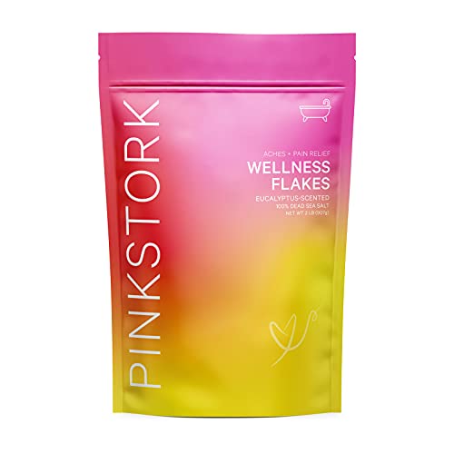Pink Stork Women’s Wellness Flakes: Relaxing Eucalyptus Scented Bath Salts fo...