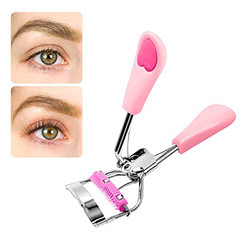 Eyelash Curler Stainless Steel with Brush Mascara Muffle False Eyelashes Acce...