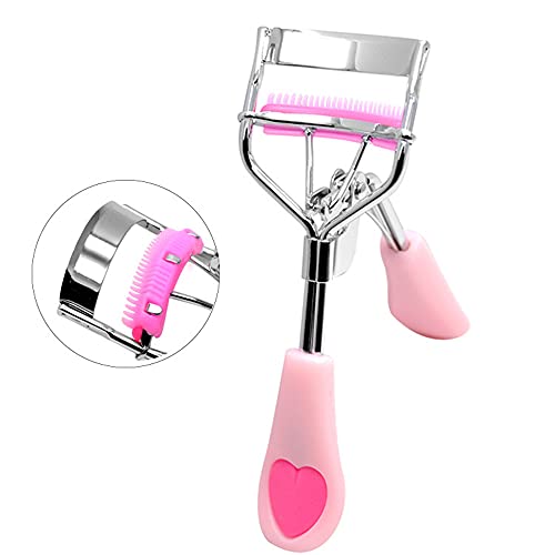 Eyelash Curler Stainless Steel with Brush Mascara Muffle False Eyelashes Acce...
