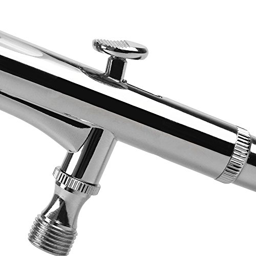 Pinkiou Airbrush Kit Large Capacity Cup Double-Action Trigger Air-Paint 0.3mm...