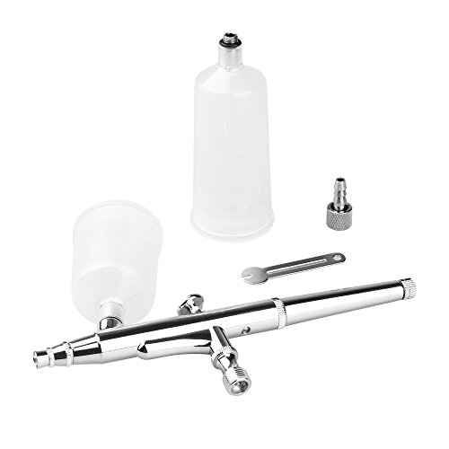 Pinkiou Airbrush Kit Large Capacity Cup Double-Action Trigger Air-Paint 0.3mm...