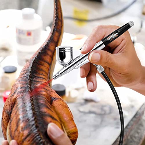 Pinkiou AirBrush Makeup kit Spray Gun Set with Mini Compressor for Cake Decor...