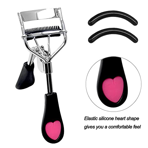 Pinkiou Eyelash Curler,Eye Lash Curler With Brush Mascara Muffle False Eyelas...