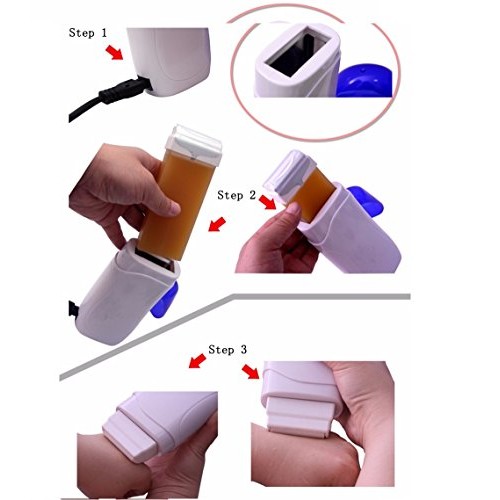 Pinkiou Hair Removal For Depilation Roll On Portable Epilator Machine Set, Wa...