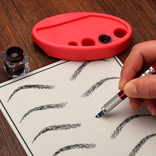 Pinkiou Permanent Makeup Holder Silicone Eyebrow Tattoo Pigment Organizer Ink...