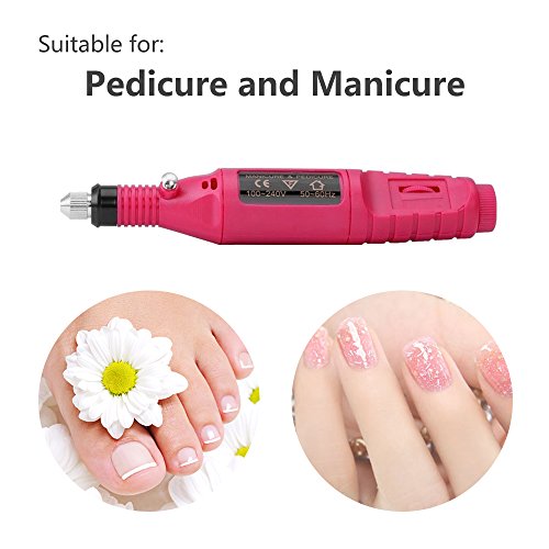 Pinkiou Portable Electric Nail Drill Set Pen Sander Polish Machine Acrylic Ge...