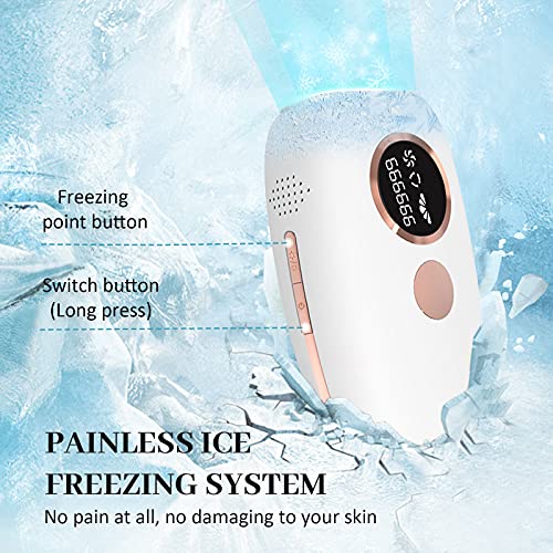 Laser Hair Removal Device for Women Permanent with Painless Ice Cooling Funct...