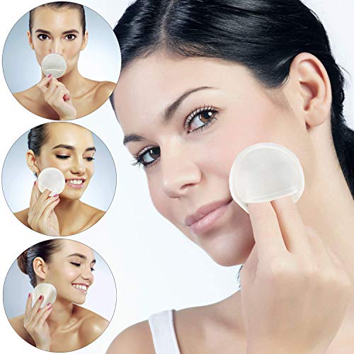 10pcs Organic Bamboo Makeup Remover Pads with Finger Pocket - 3 Layer Reusabl...