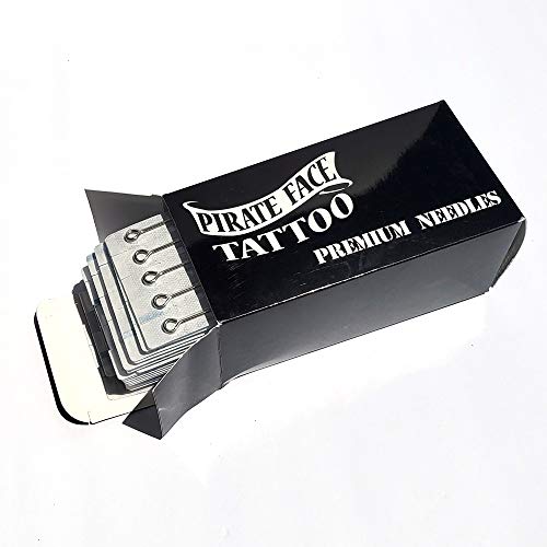 Pirate Face Tattoo PFT 100 pcs Assorted Tattoo Needles - Round Liner, Round S...