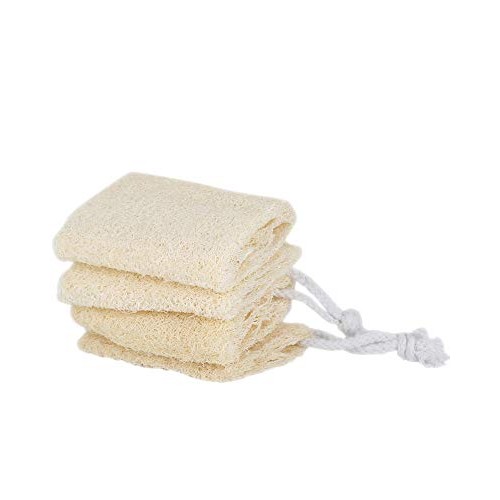 4" Natural Loofah Exfoliating Body Sponge Scrubber for Skin Care in Bath Spa ...