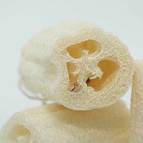 4" Natural Loofah Exfoliating Body Sponge Scrubber for Skin Care in Bath Spa ...