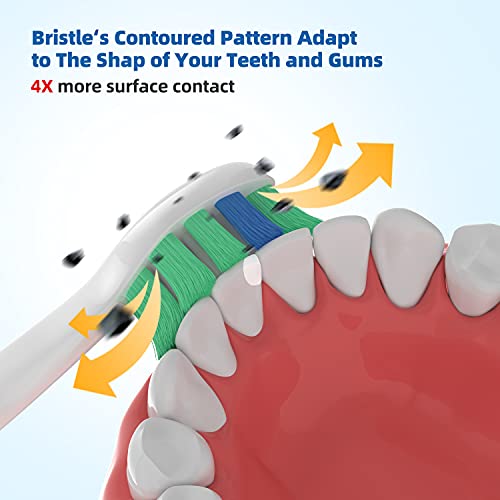 Pisonicleara Replacement Toothbrush Heads Compatible with Philips Sonicare(10...