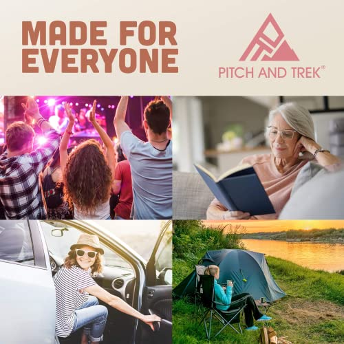 Pitch and Trek Female Urination Device - Silicone Standing Pee Funnel w/Discr...