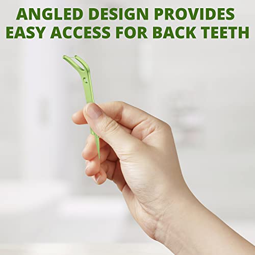 Plackers Back Teeth Micro Mint Dental Floss Picks, 75 Count