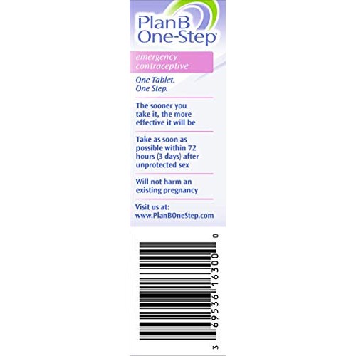 Plan B One-Step Emergency Contraceptive, 1.5 Mg (1 Tablet)