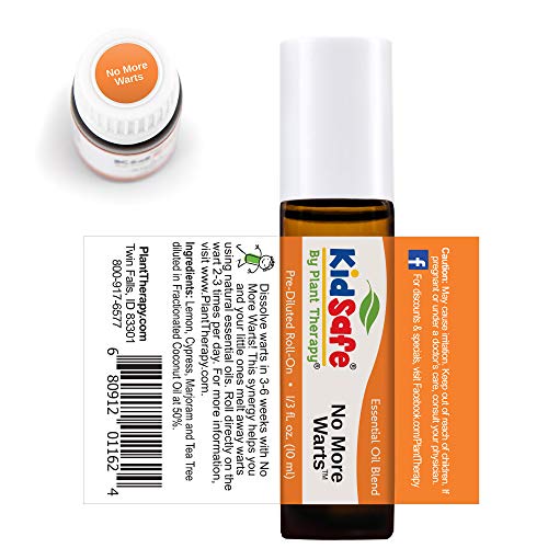 Plant Therapy KidSafe No More Warts Essential Oil Blend Pre-Diluted Roll-On 1...